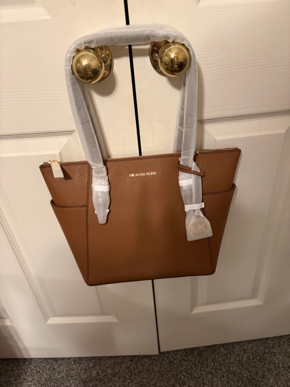 Michael Kors Caramel Brown Structured Tote